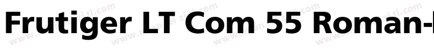 Frutiger LT Com 55 Roman字体转换